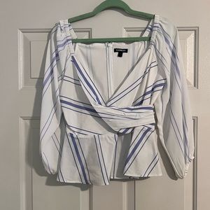 Express Off the Shoulder Peplum Top